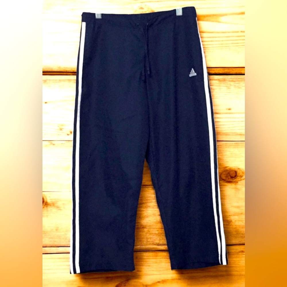 Men’s Adidas Navy Blue 3 stripe Athletic Joggers /TrackPants (Size Large)